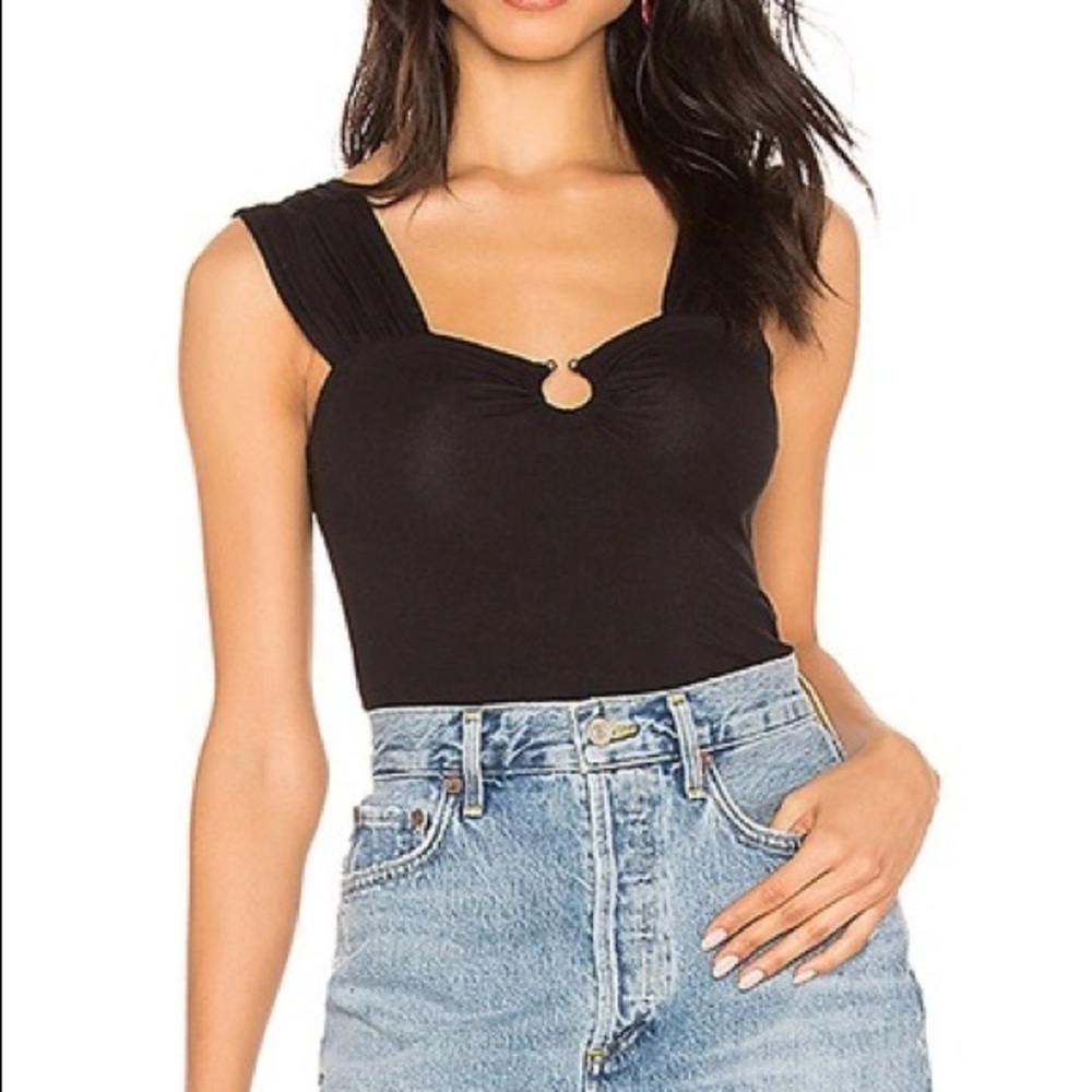 Free People Stevie Tee in Black